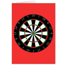 Dartboard - Darts Greeting Cards