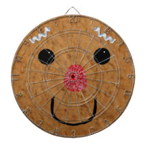 Dartboard de la cara del hombre de pan de jengibre