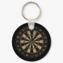 Dartboard Key-Chain keychains by BuddahSoundandVision Dartboard Key-Chain keychains
