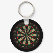 Dartboard Key-Chain keychains by BuddahSoundandVision Dartboard Key-Chain keychains