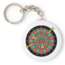 Dartboard Keychain