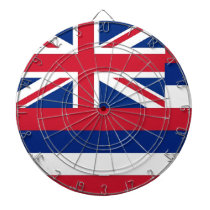 Dartboard with Flag of Hawaii, USA dartboards