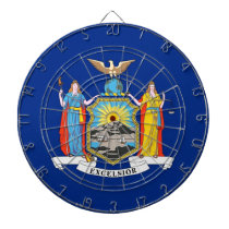 Dartboard with Flag of New York, USA dartboards