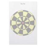 Dartboard Yellow Black Red Bullseye Customized Stationery
