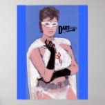 DARTGIRL by Floyd Lewis Poster