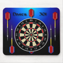 Darts 301 blue mouse pad