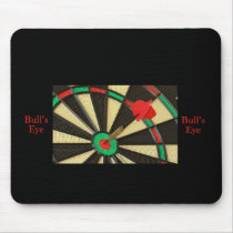 Darts bulls eye mouse pads