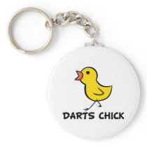Darts Chick Keychain
