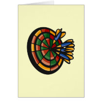 Darts/Dart Board Greeting Card