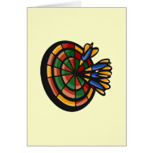 Darts/Dart Board Greeting Card