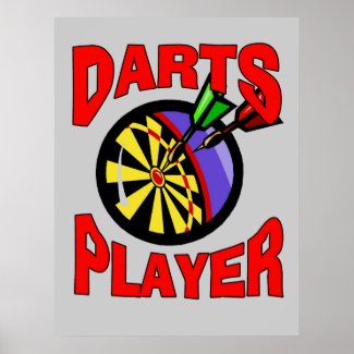 Darts Player print