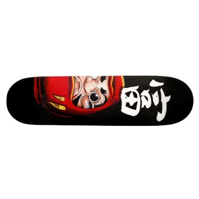 Daruma Skate Board Deck by Dreamstone_24