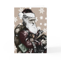 Darwin Atheist Christmas Card (Color)