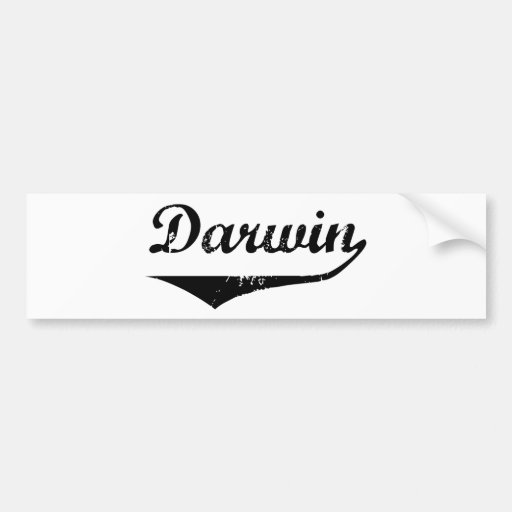 Darwin Bumper Sticker Zazzle