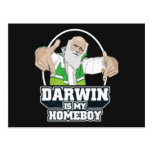 Darwin es mi Homeboy (a todo color) Postal
