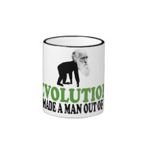 Darwin evolution coffee mugs