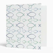 Darwin Fish 3 Ring Binder