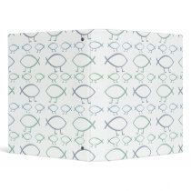 Darwin Fish 3 Ring Binder
