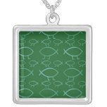 Darwin Fish Pendant Necklace