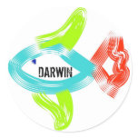 Darwin fish sticker