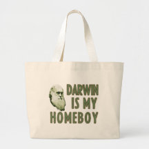 Darwin is my homeboy canvas bag