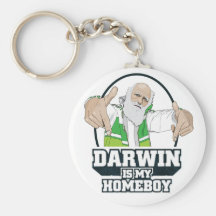 Darwin Is My Homeboy (Full Color) Key Chains