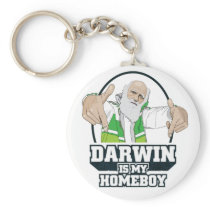 Darwin Is My Homeboy (Full Color) Key Chains