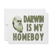 Darwin is my homeboy custom invitations