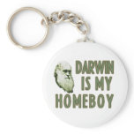 Darwin is my homeboy keychains