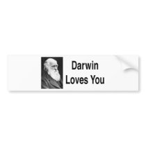 Darwin Loves You 2 Bumper Sticker