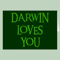 Darwin Loves You cards
