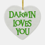 Darwin Loves You Christmas Ornaments