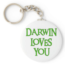 Darwin Loves You Key Chain