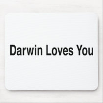 Darwin Loves You Mouse Mat