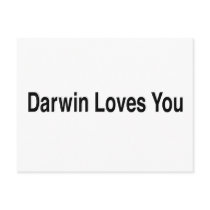 Darwin Loves You Post Card