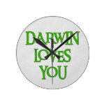 Darwin Loves You Wallclock
