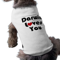 Darwin Lves You pet clothing by BoogieMonst Darwin Lves You pet clothing