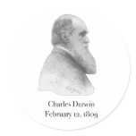 Darwin Round Sticker