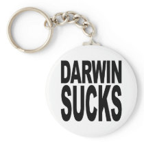 Darwin Sucks Key Chain