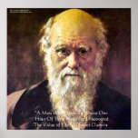 Darwin "Value Of Life" Wisdom Quote Posters