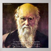 Darwin "Value Of Life" Wisdom Quote Posters