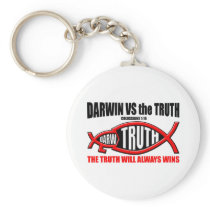 Darwin VS The Truth keychains