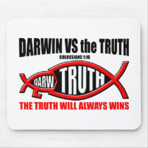 Darwin VS The Truth mousepads