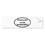 Darwin was wrong Oval Bumper Sticker