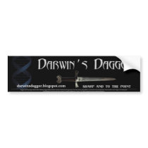 Darwin's Dagger Bumper Sticker bumper stickers by Darwins_Dagger Darwin's Dagger Bumper Sticker bumper stickers