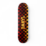 Daryl skateboard fire and flames design.
