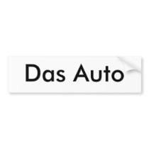 Das Auto bumper stickers