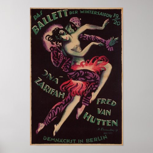 Das Ballett (The Ballet), Josef Fenneker posters