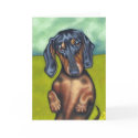 Daschund Greeting Card