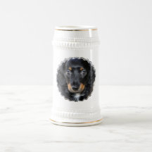 Daschund Puppy Dog Beer Stein Mugs